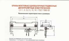 Кран балка 10т технические характеристики